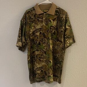 Sasquatch Men's Camouflage Polo Shirt